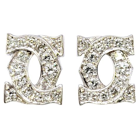 cartier earrings studs|Cartier entrelaces earrings.